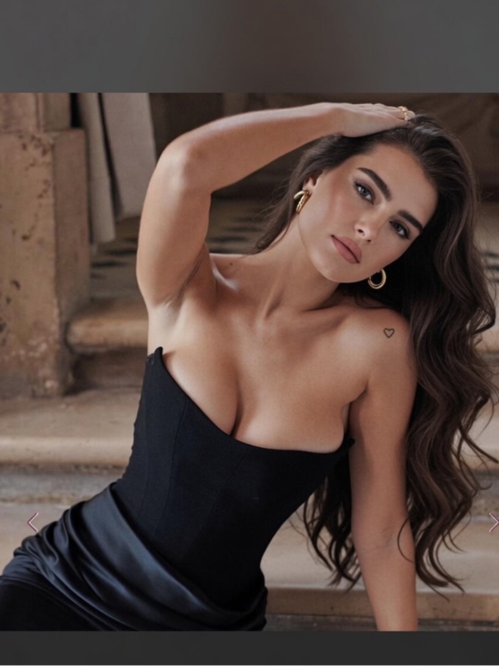 HOUSE OF CB 'Persephone' Black Crepe Corset Dress/ Small US4-6 $329 - Picture 6 of 9